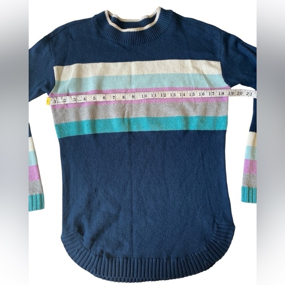 Talbots Sporty Stripe Colorblock Lounge Tunic Size XS - Picture 4 of 8